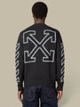 Pull Off-White Gris - Diag Arrow Off-White
