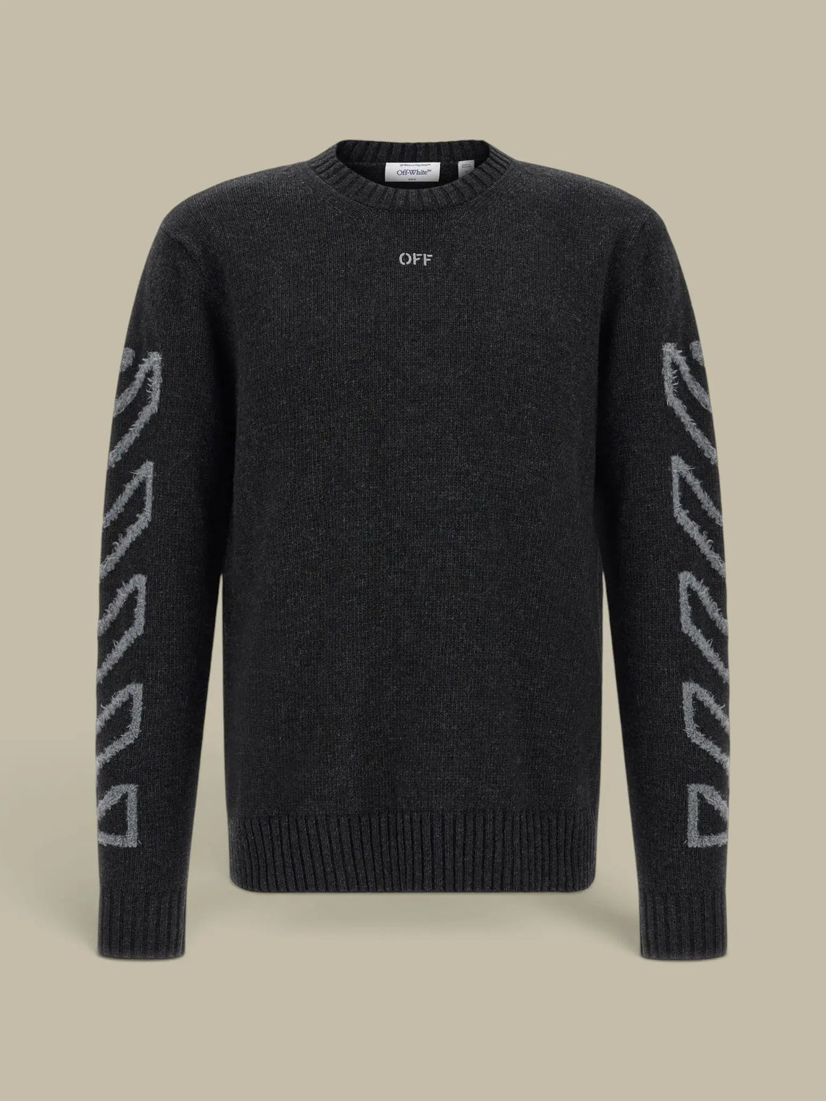 Pull Off-White Gris - Diag Arrow Off-White