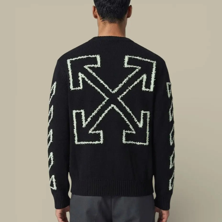 Pull Off - White Noir - Maille - Pull