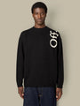 Pull Off-White Noir - Vertical Bookish Off-White