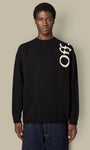 Pull Off-White Noir - Vertical Bookish Off-White