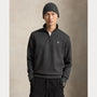 Pull Ralph Lauren Gris - PULL À QUART DE ZIP EN MAILLE DOUBLE Ralph Lauren
