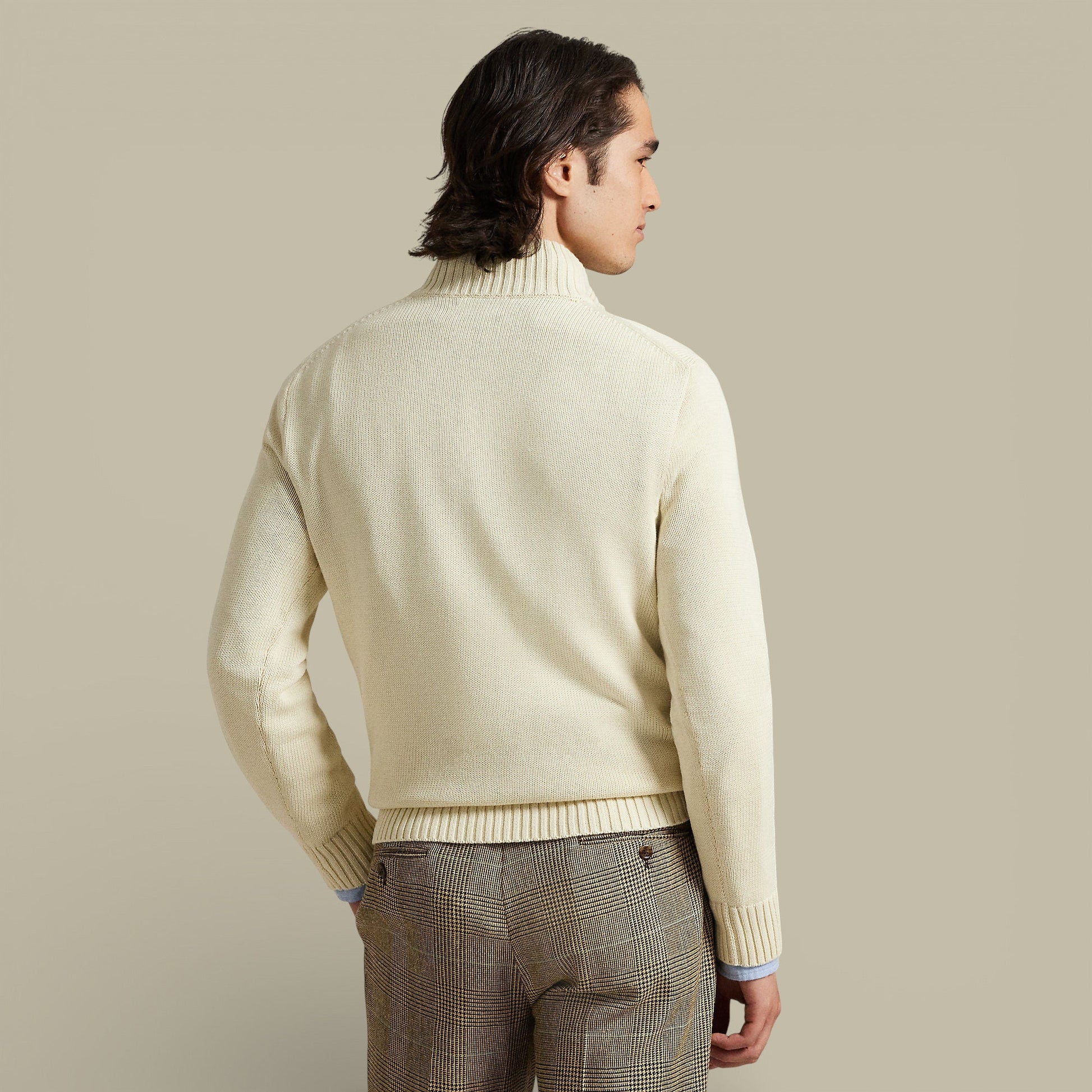 Pull Ralph lauren Beige - Col Camionneur - Pull