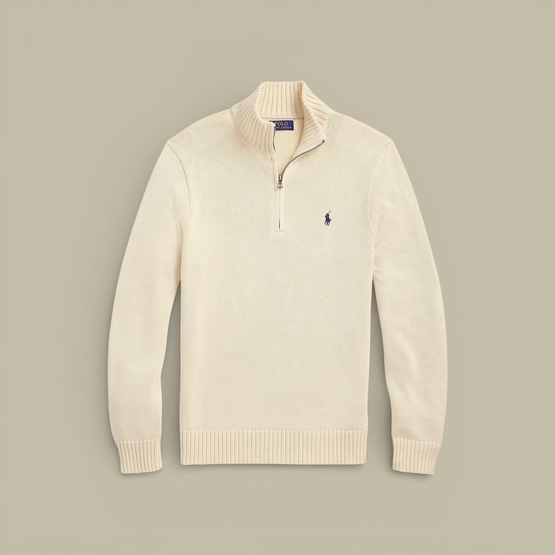 Pull Ralph lauren Beige - Col Camionneur - Pull