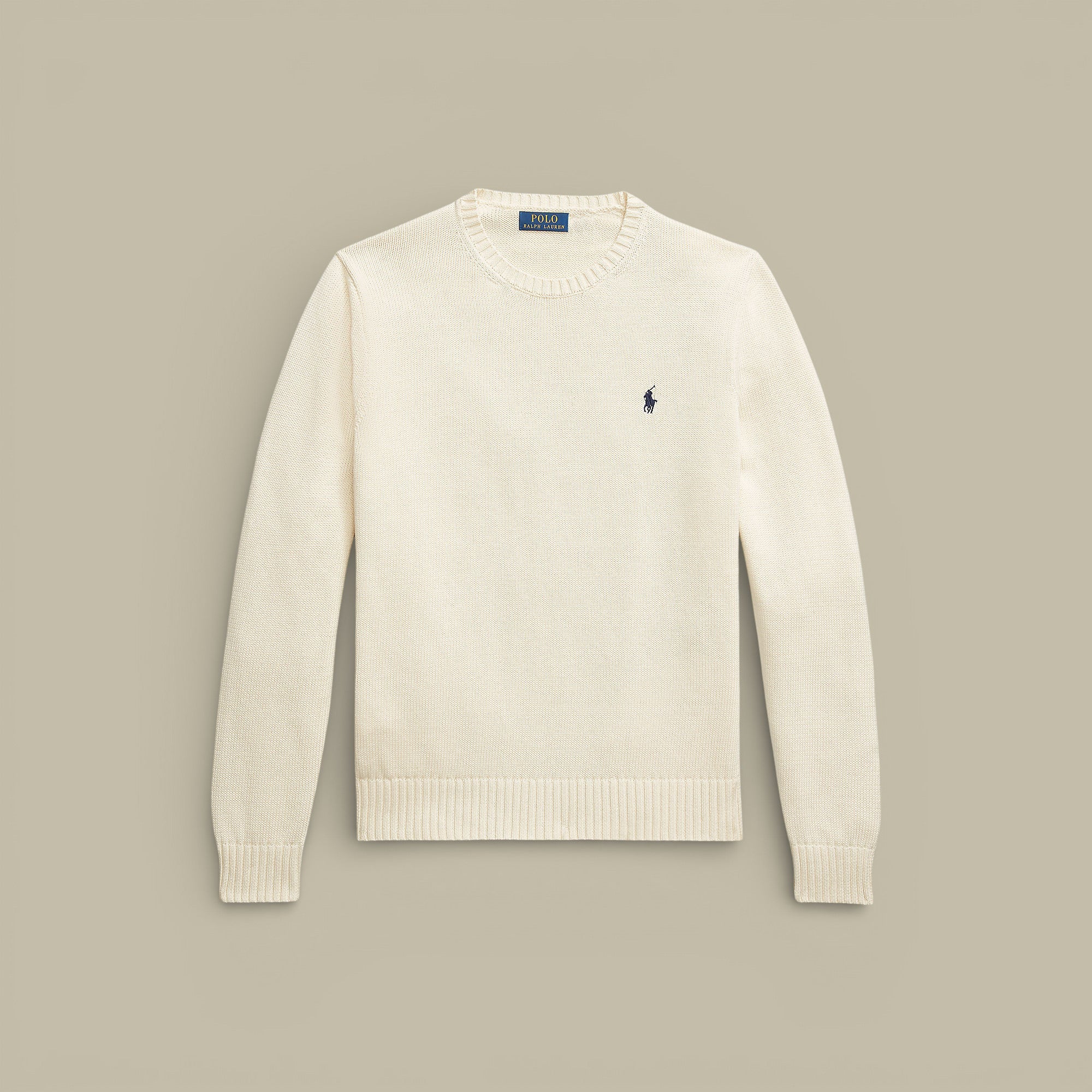 Pull Ralph Lauren Beige - Maille en Coton - Pull