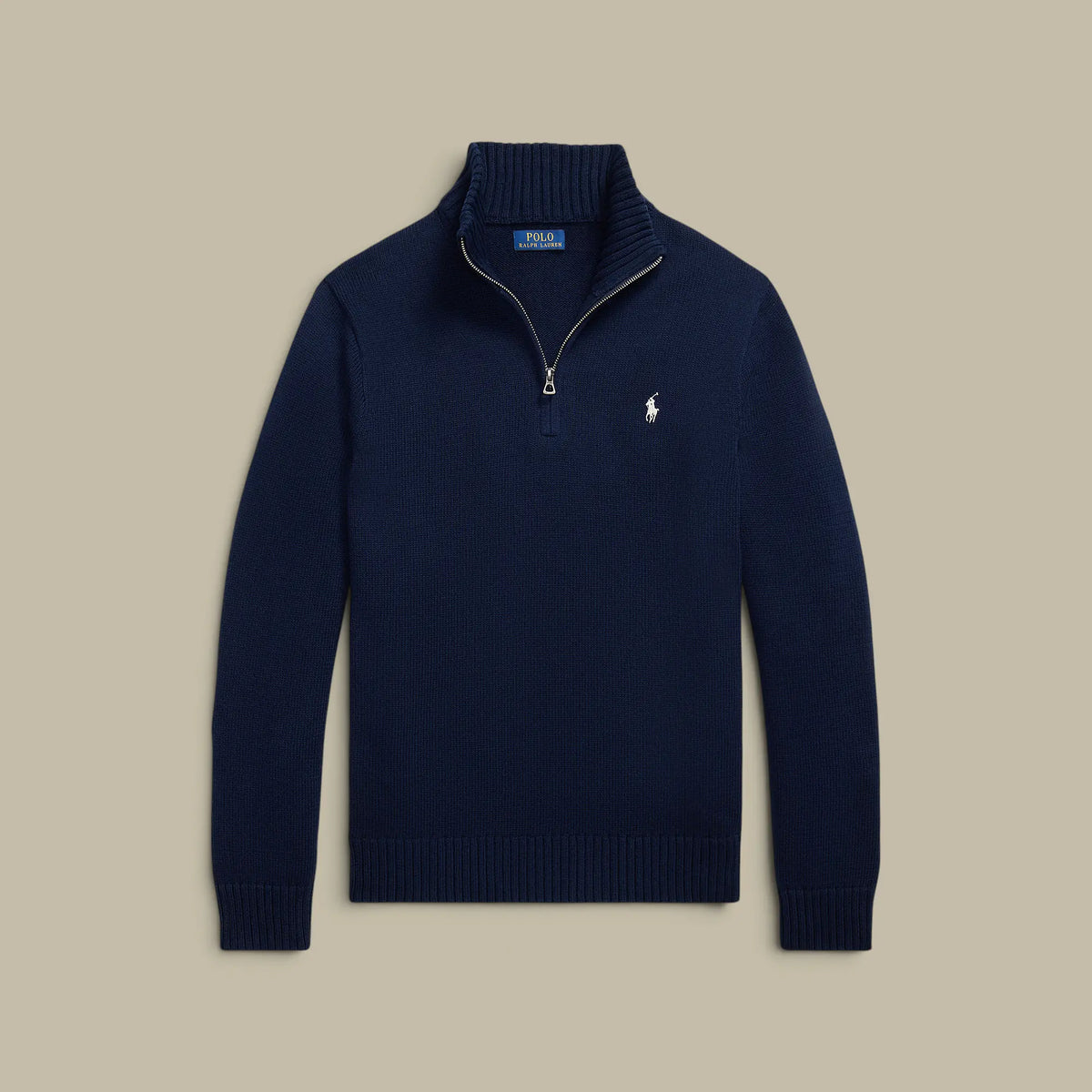 Pull Ralph lauren Bleu Marine - Col Camionneur Ralph Lauren