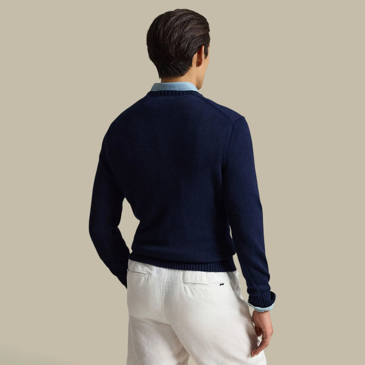 Pull Ralph lauren Bleu Marine - Col Rond Ralph Lauren