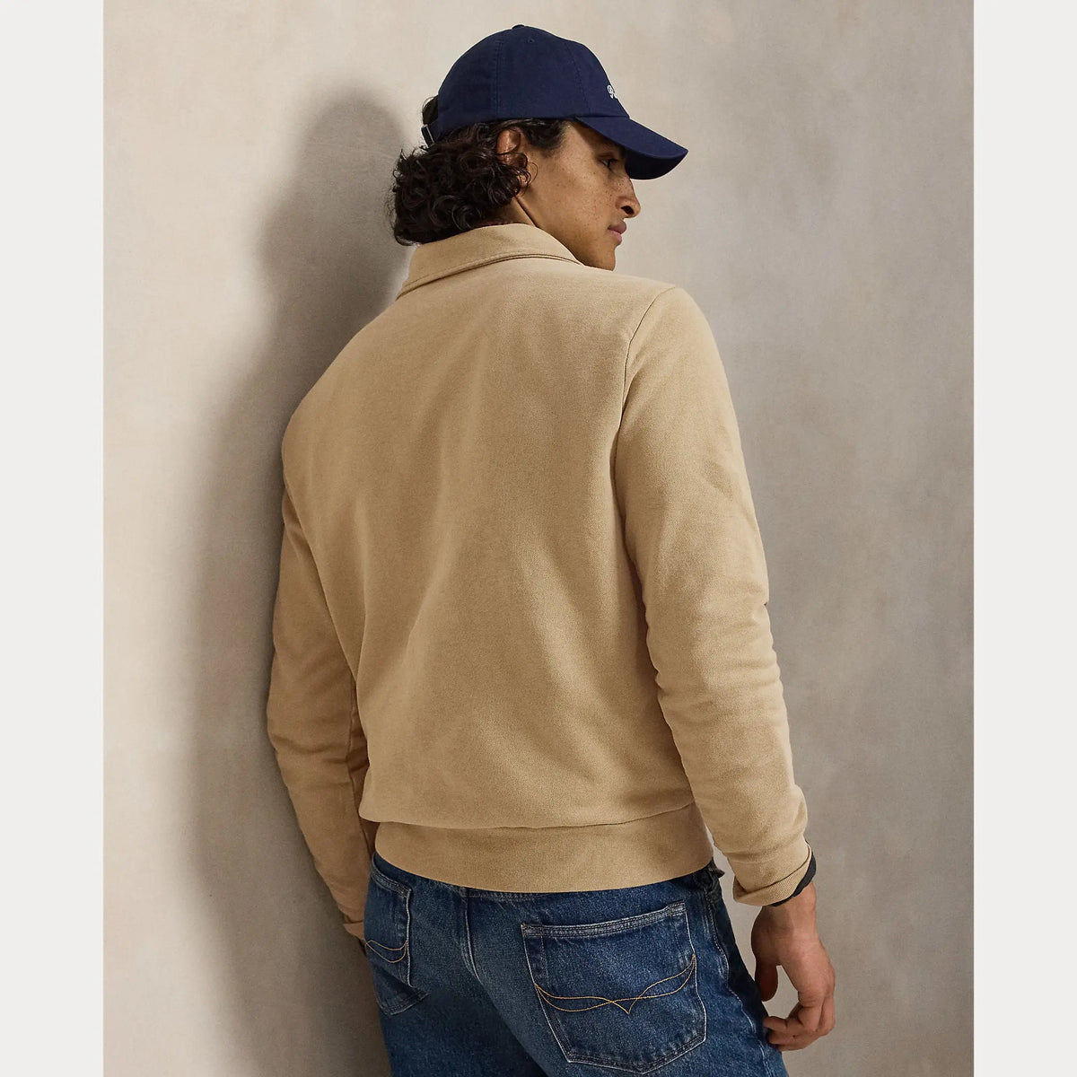 Pull Ralph Lauren Beige - SWEAT-SHIRT À QUART DE ZIP EN POLAIRE BOUCLÉE Ralph Lauren