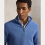 Pull Ralph Lauren Bleu - PULL EN COTON MAILLE À QUART DE ZIP Ralph Lauren