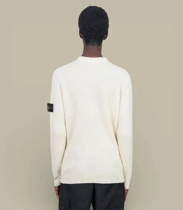 Pull Stone Island Beige - Full Rib Rws Wool - Pull