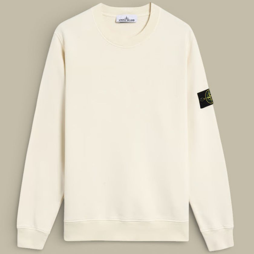 Pull Stone Island Creme - Col Rond - sweat