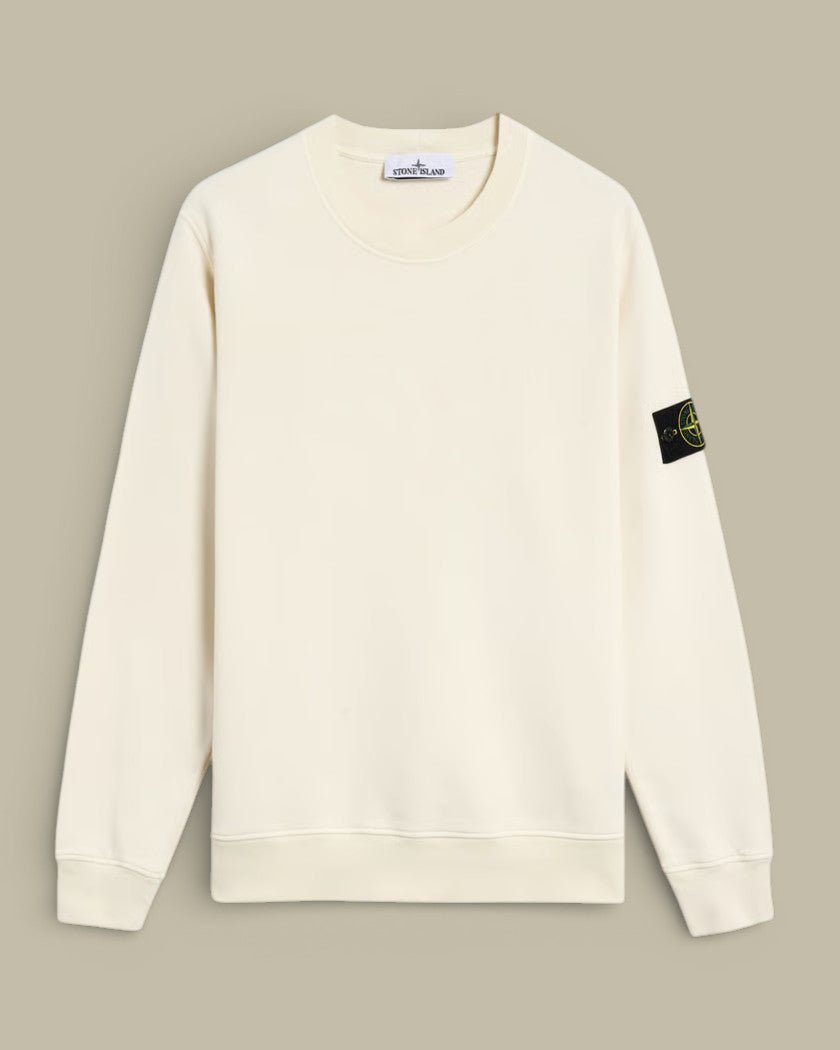 Pull Stone Island Creme - Col Rond - sweat