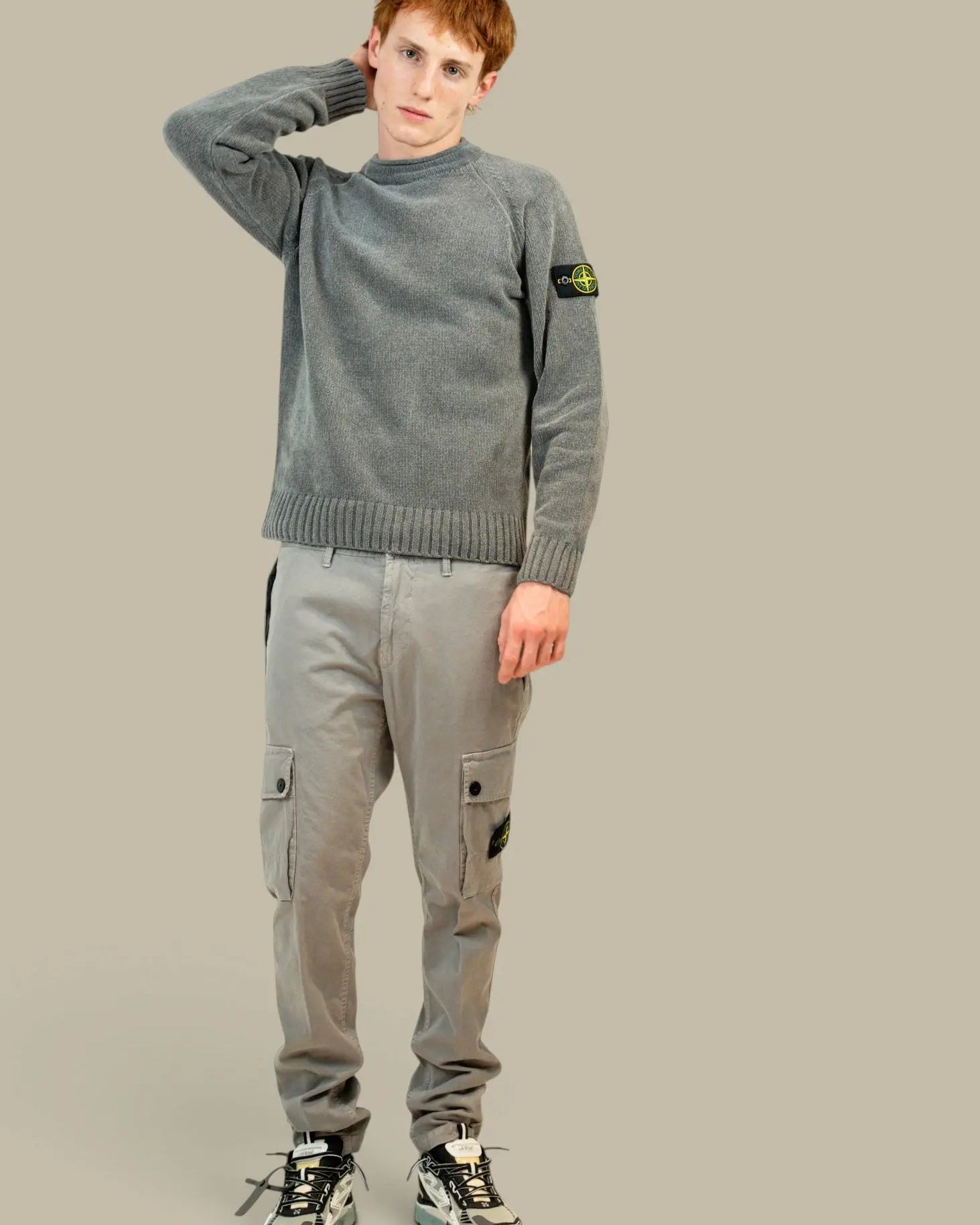 Pantalon Stone Island Gris - Cargo Stretch Stone Island