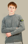 Pull Stone Island Gris - Coton Chenille Stone Island