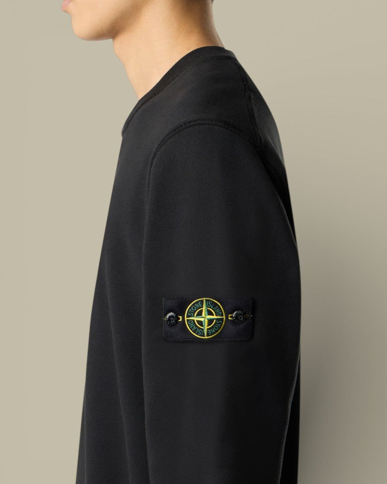 Pull Stone Island Noir - Col Rond - sweat