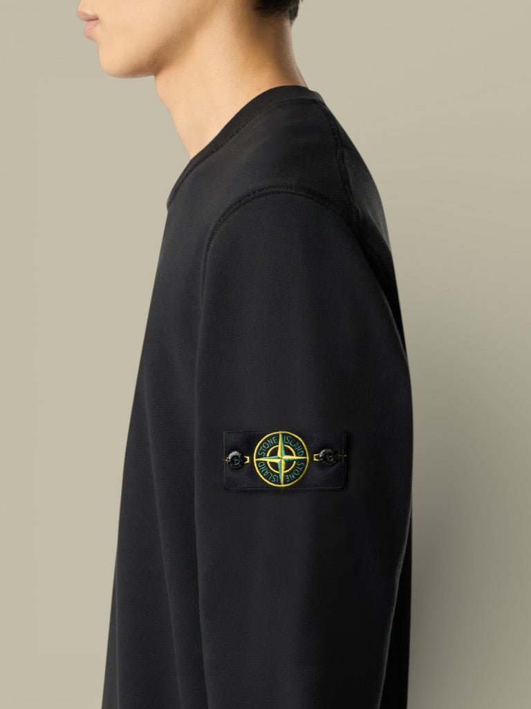 Pull Stone Island Noir - Col Rond - sweat