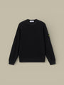 Pull Stone Island Noir - Coton Waffle Fleece - sweat