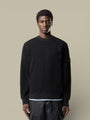 Pull Stone Island Noir - Coton Waffle Fleece - sweat