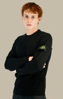 Pull Stone Island Black - Maille Rib Rws Wool Stone Island