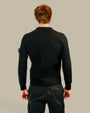 Pull Stone Island Black - Maille Rib Rws Wool Stone Island