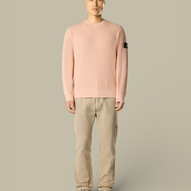 Pull Stone Island Rose - Coton Waffle Fleece - sweat