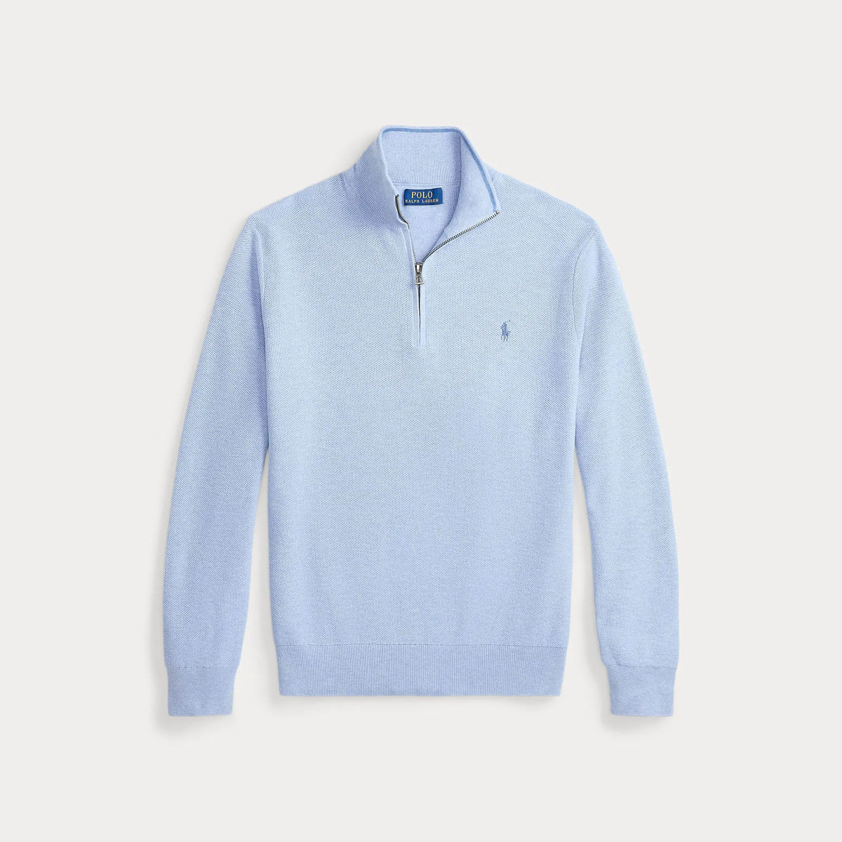 Pull Ralph Lauren Bleu - PULL EN COTON MAILLE À QUART DE ZIP Ralph Lauren