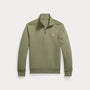 Pull Ralph Lauren Kaki - PULL À QUART DE ZIP EN MAILLE DOUBLE Ralph Lauren