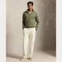 Pull Ralph Lauren Kaki - PULL À QUART DE ZIP EN MAILLE DOUBLE Ralph Lauren