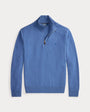 Pull Ralph Lauren Bleu - PULL EN LAINE À QUART DE ZIP Ralph Lauren