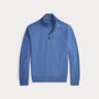 Pull Ralph Lauren Bleu - PULL EN LAINE À QUART DE ZIP Ralph Lauren