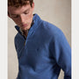 Pull Ralph Lauren Bleu - PULL EN LAINE À QUART DE ZIP Ralph Lauren