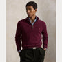 Pull Ralph Lauren Bordeaux - PULL EN LAINE À QUART DE ZIP Ralph Lauren