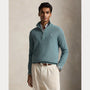 Pull Ralph Lauren Turquoise - PULL EN COTON MAILLE À QUART DE ZIP Ralph Lauren