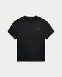 T-Shirt Ralph Lauren Noir - T-SHIRT COL ROND EN MAILLOT COUPE CLASSIQUE Ralph Lauren