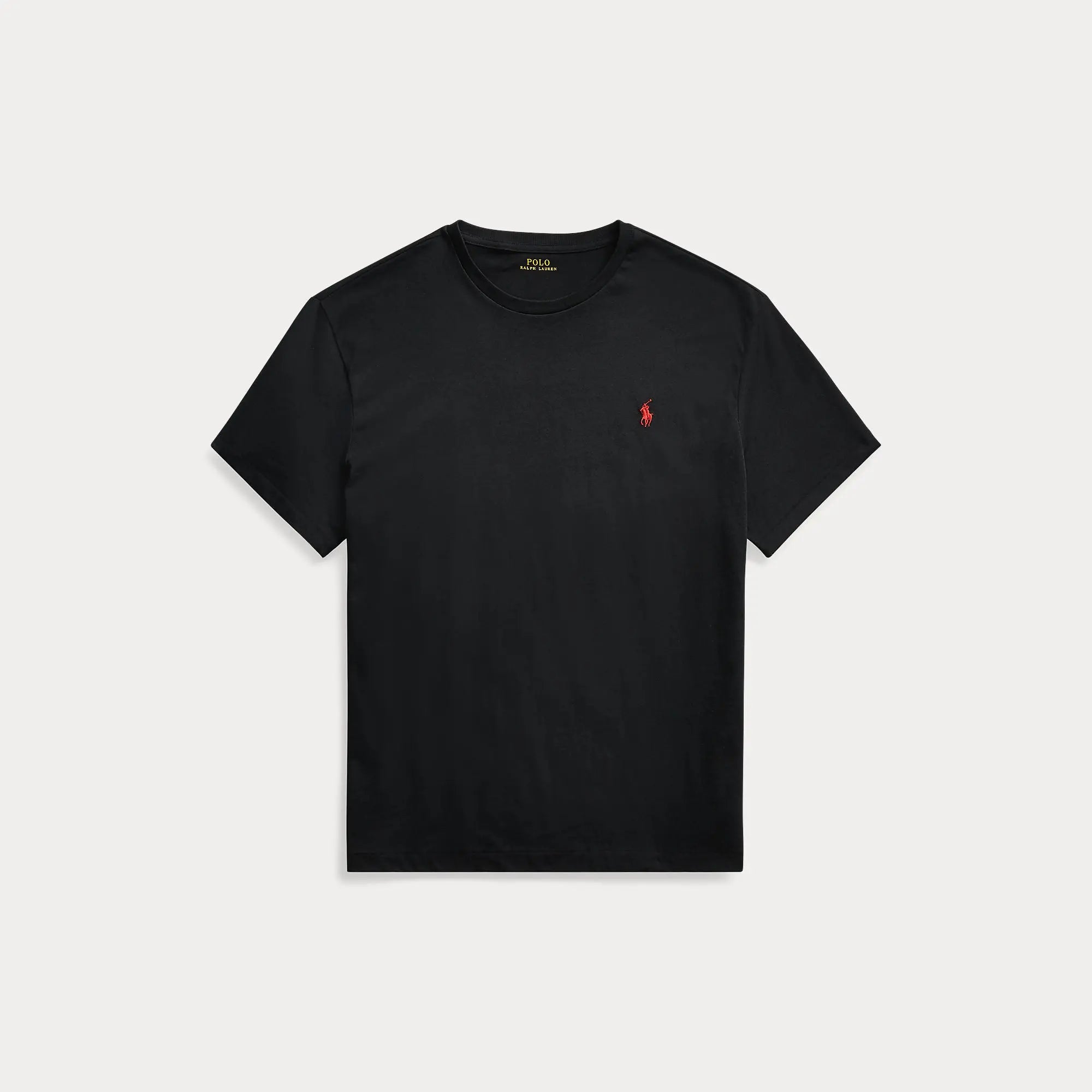 T-Shirt Ralph Lauren Noir - T-SHIRT COL ROND EN MAILLOT COUPE CLASSIQUE Ralph Lauren