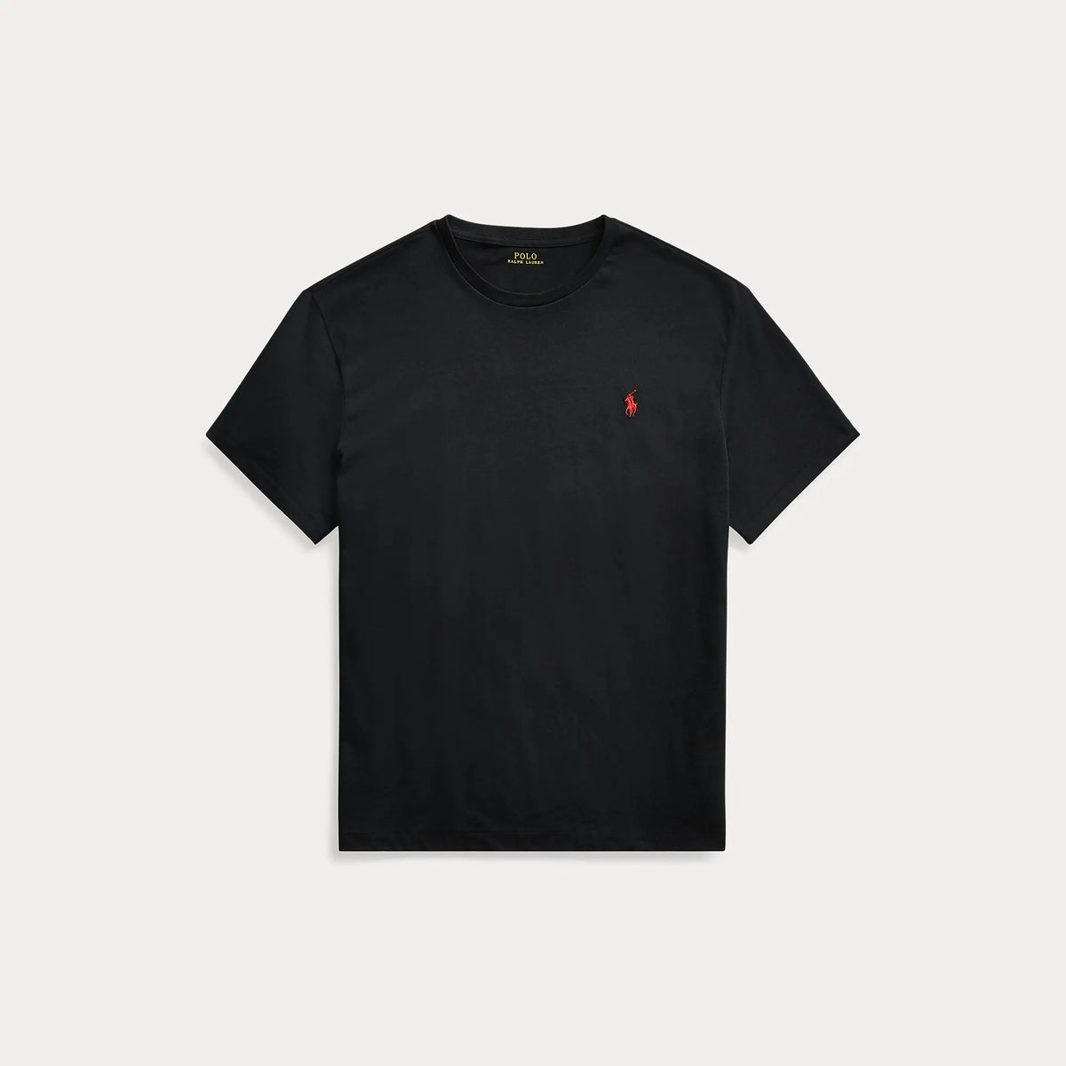T-Shirt Ralph Lauren Noir - T-SHIRT COL ROND EN MAILLOT COUPE CLASSIQUE Ralph Lauren