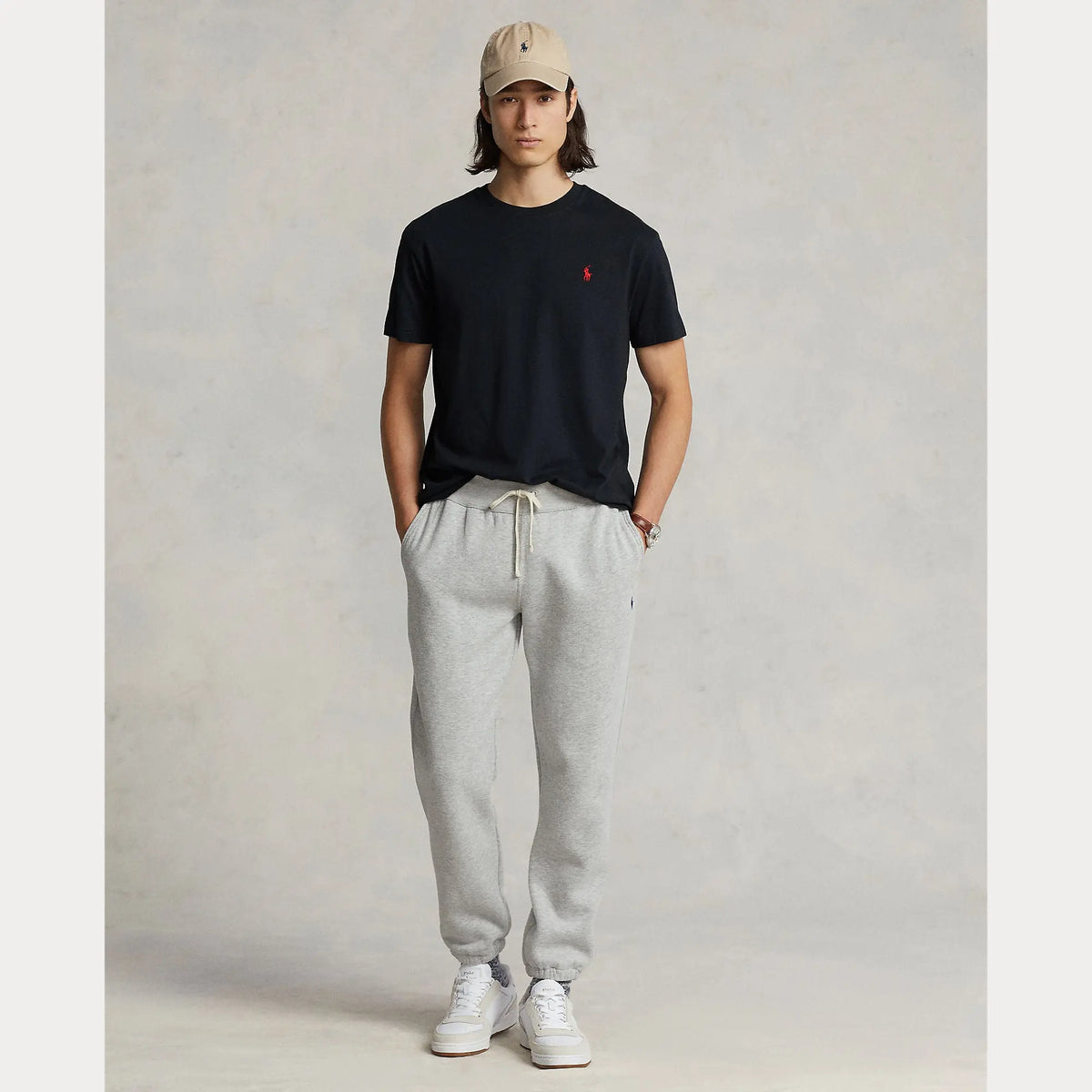 T-Shirt Ralph Lauren Noir - T-SHIRT COL ROND EN MAILLOT COUPE CLASSIQUE Ralph Lauren