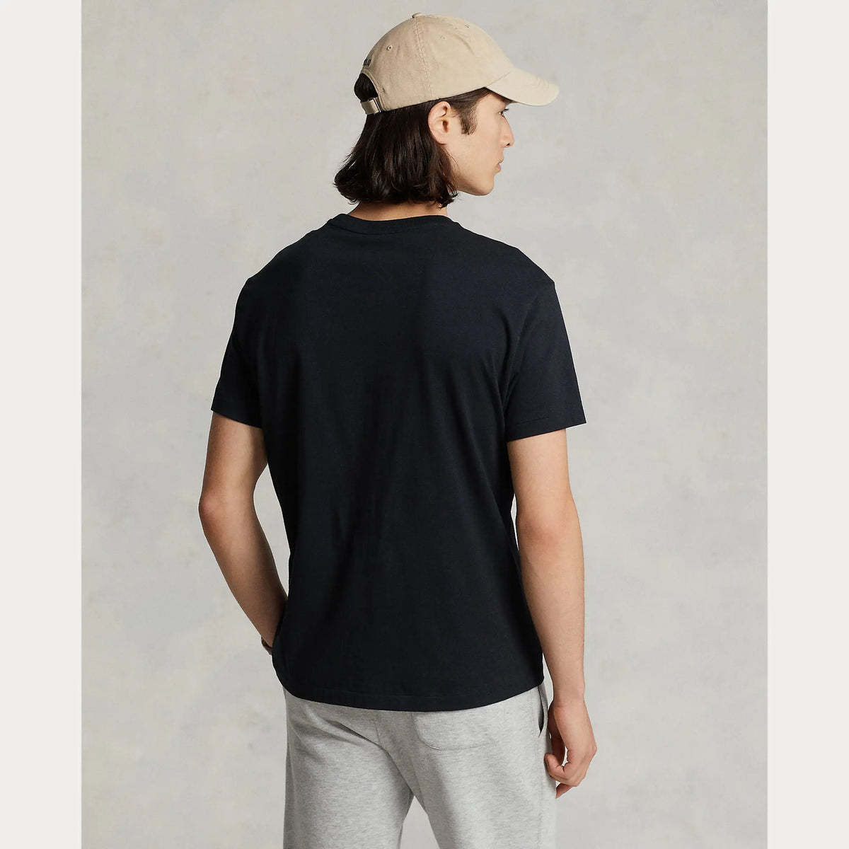 T-Shirt Ralph Lauren Noir - T-SHIRT COL ROND EN MAILLOT COUPE CLASSIQUE Ralph Lauren