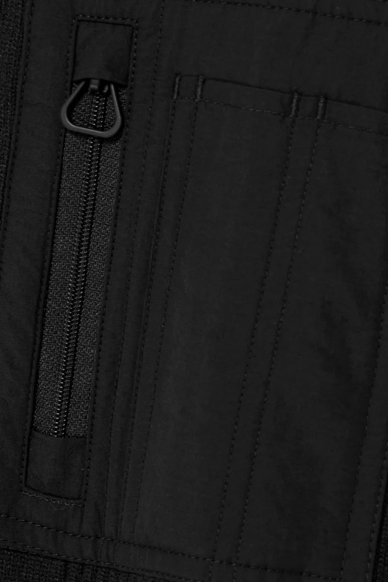 Veste à Capuche Gertrude Noir - Bi matière