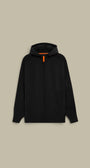 Veste à Capuche Gertrude Noir - Bi matière