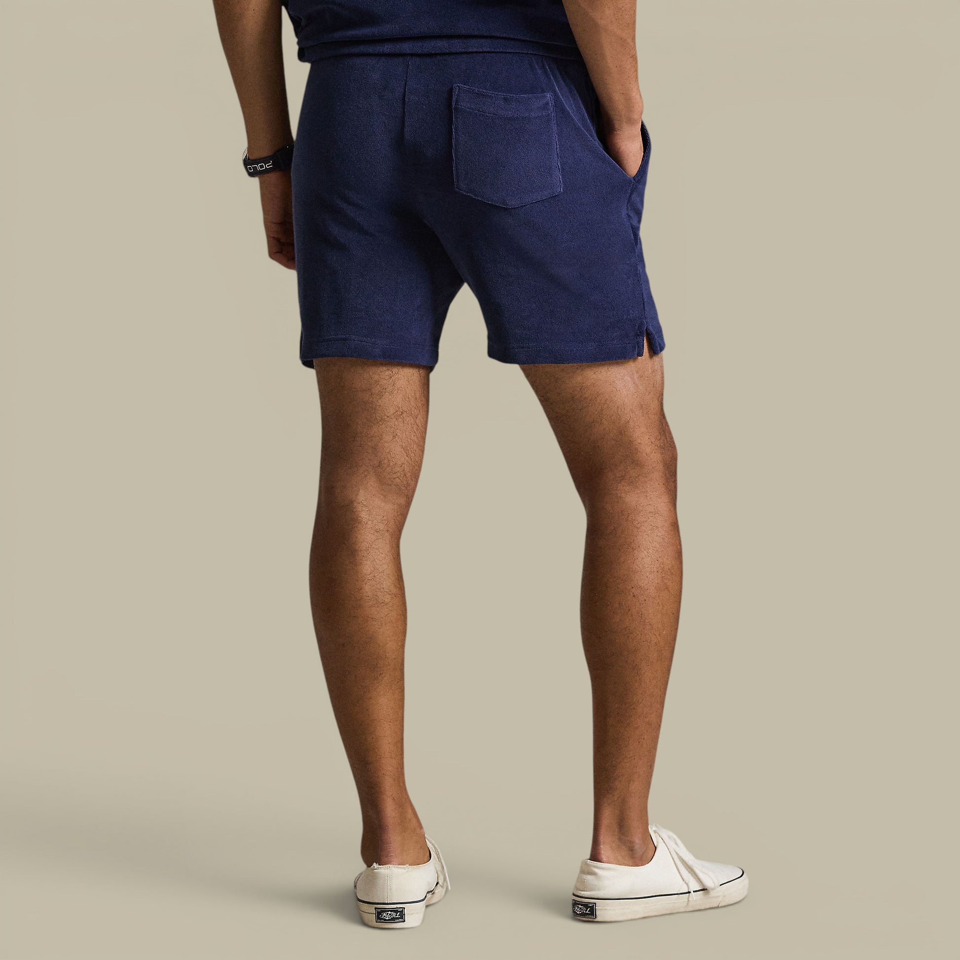 Short Ralph Lauren Bleu Marine - Tissu Eponge Ralph Lauren