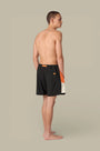 Short de Bain Gertrude - Stretch Noir Orange - SHORT