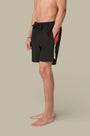 Short de Bain Gertrude - Stretch Noir Orange - SHORT