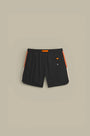 Short de Bain Gertrude - Stretch Noir Orange - SHORT
