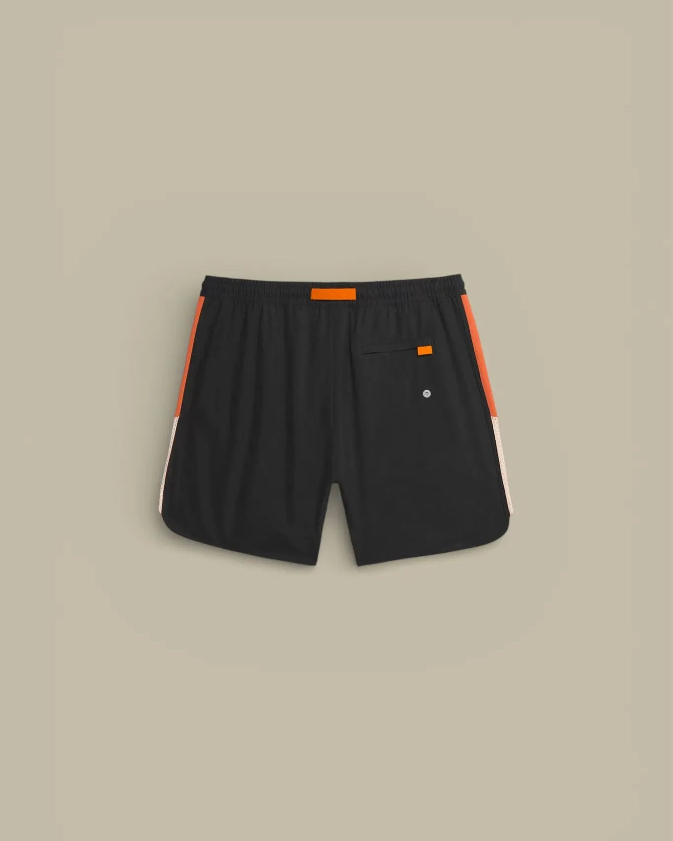 Short de Bain Gertrude - Stretch Noir Orange - SHORT
