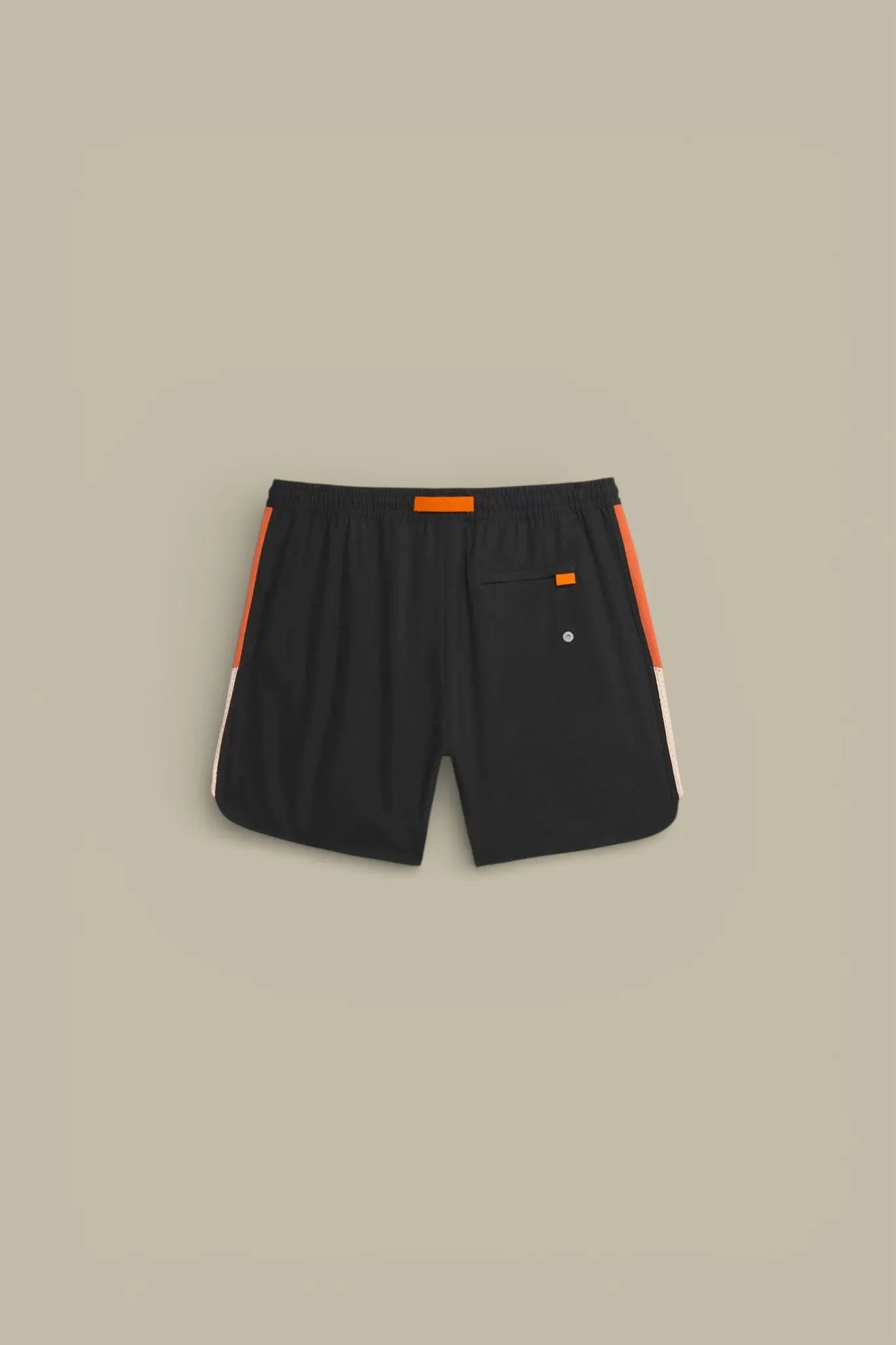 Short de Bain Gertrude - Stretch Noir Orange - SHORT