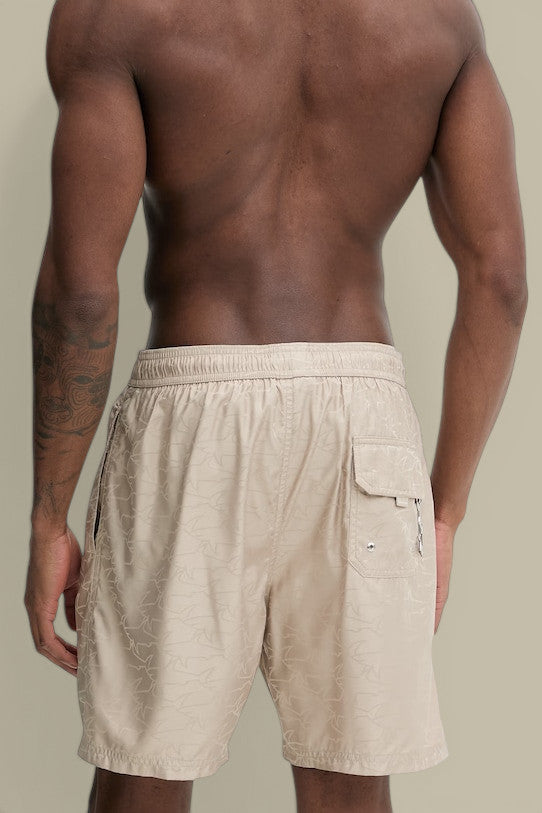 Short de Bain Paul And Shark Beige - Monogramme Paul and Shark
