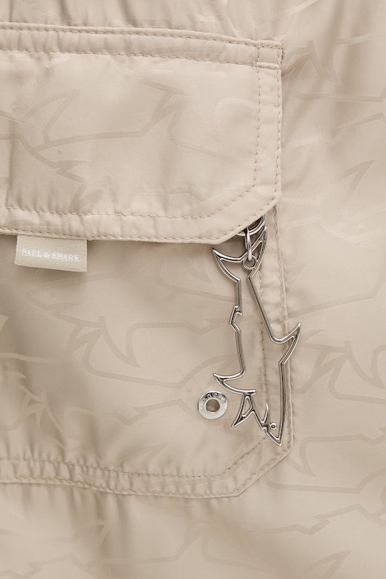 Short de Bain Paul And Shark Beige - Monogramme Paul and Shark