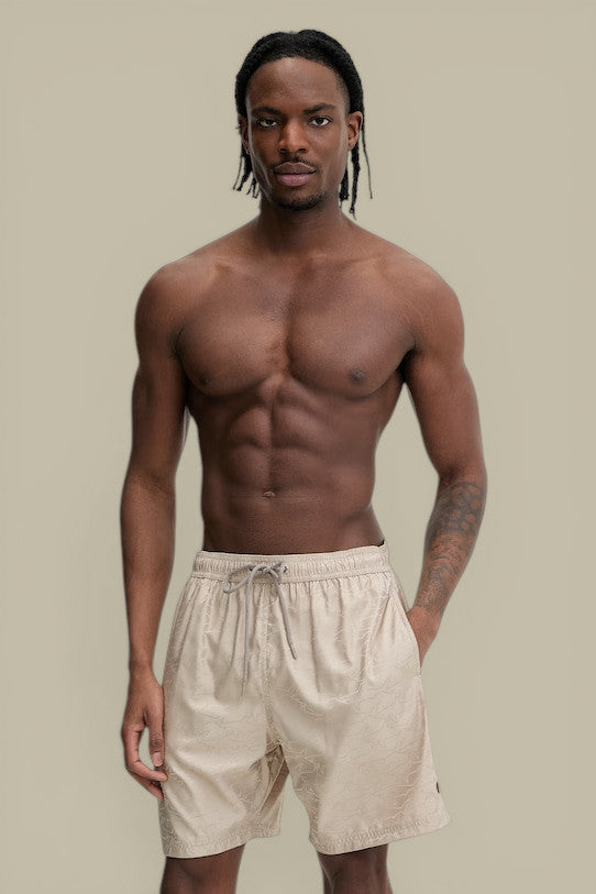 Short de Bain Paul And Shark Beige - Monogramme Paul and Shark