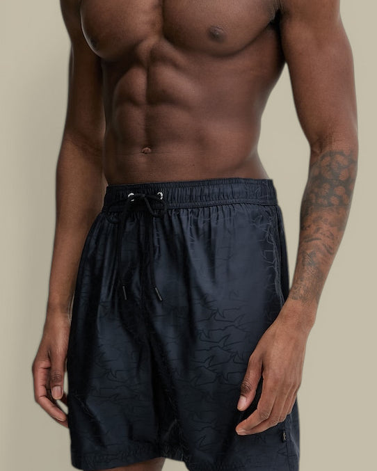 Short de Bain Paul And Shark Bleu Marine - Monogramme Paul and Shark